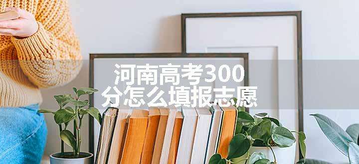 河南高考300分怎么填报志愿