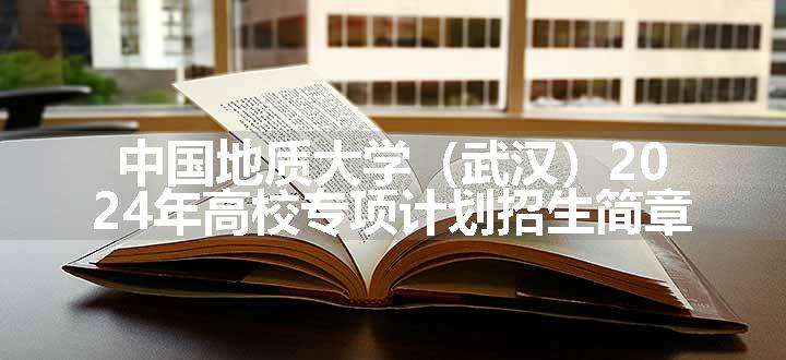 中国地质大学（武汉）2024年高校专项计划招生简章