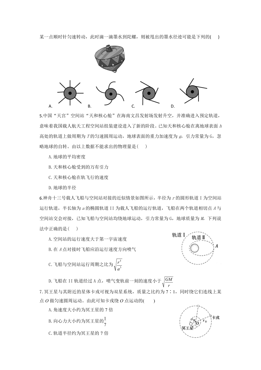 海南省琼海市嘉积中学2023-2024学年高一下学期4月月考物理试题 B卷（含答案）