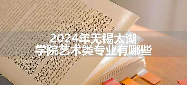 2024年无锡太湖学院艺术类专业有哪些