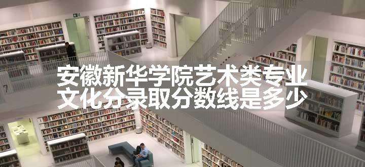 安徽新华学院艺术类专业文化分录取分数线是多少