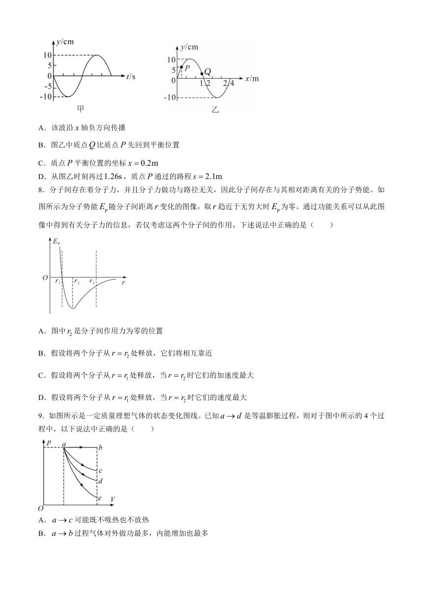 湖北省鄂北六校2023-2024学年高二下学期期中考试物理试卷（含答案）