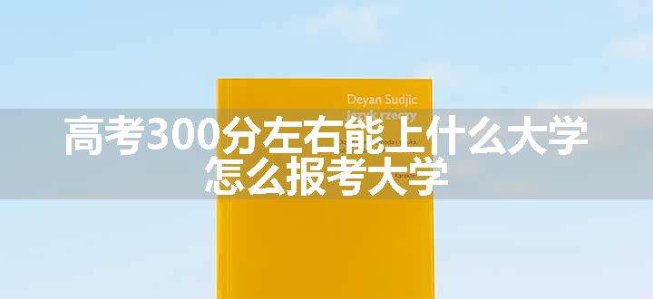 高考300分左右能上什么大学 怎么报考大学.jpg