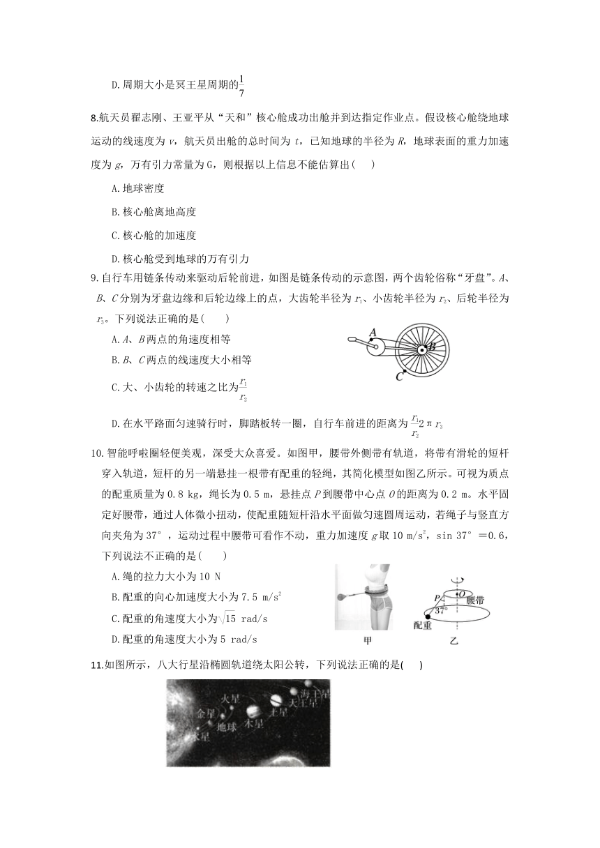 海南省琼海市嘉积中学2023-2024学年高一下学期4月月考物理试题 B卷（含答案）