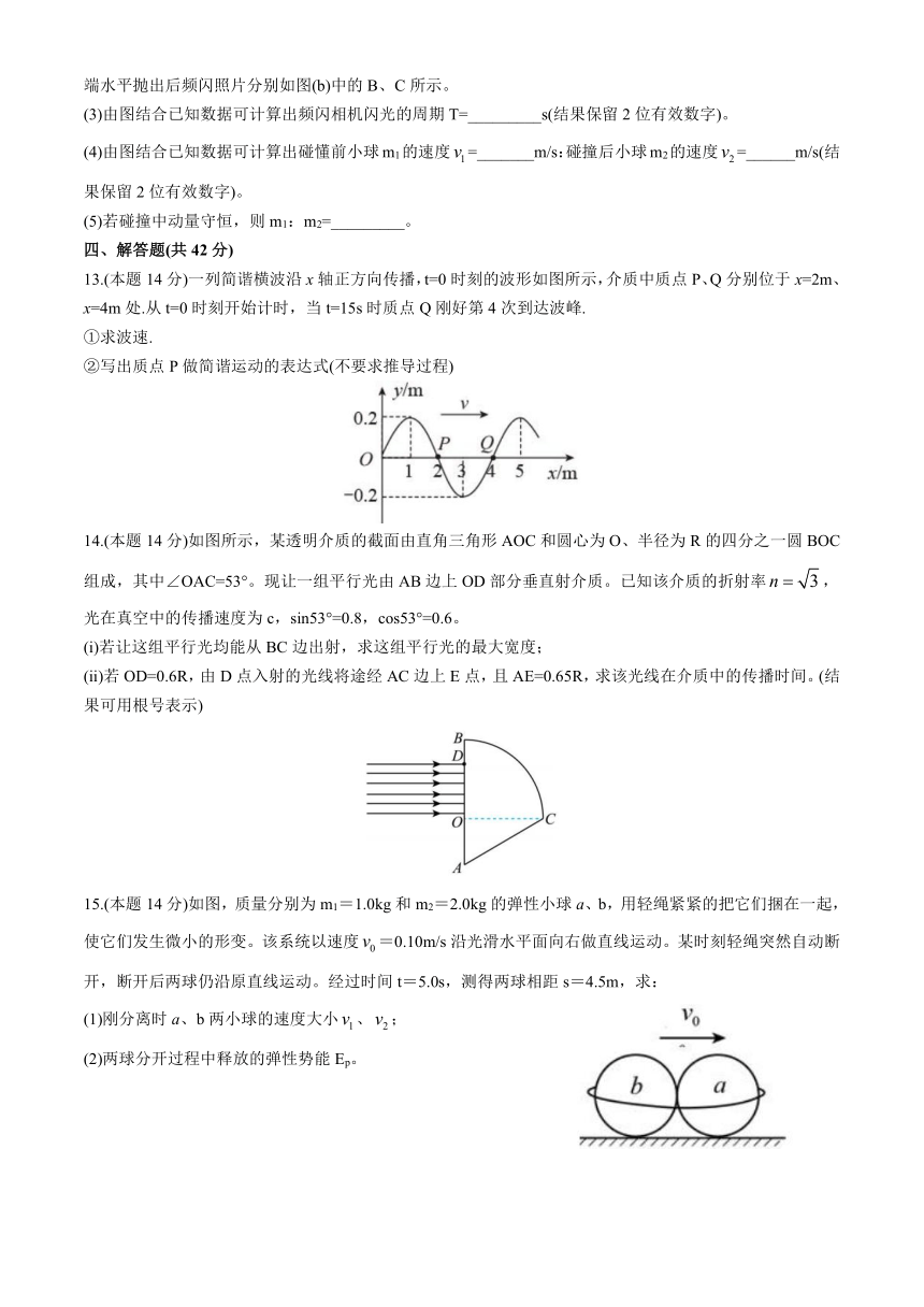 安徽省安庆市第一中学2023-2024学年高二下学期期中段考物理试题（含解析）