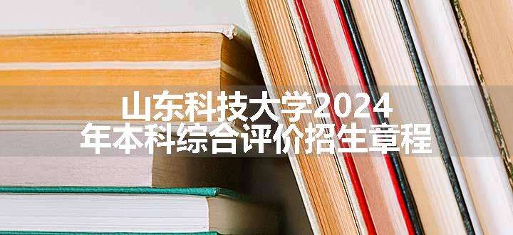 山东科技大学2024年本科综合评价招生章程