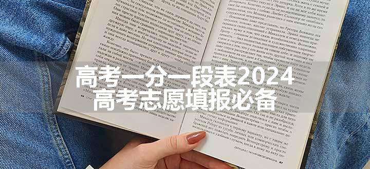 高考一分一段表2024 高考志愿填报必备