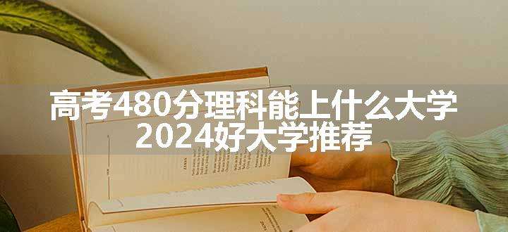 高考480分理科能上什么大学 2024好大学推荐