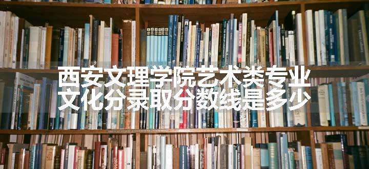 西安文理学院艺术类专业文化分录取分数线是多少