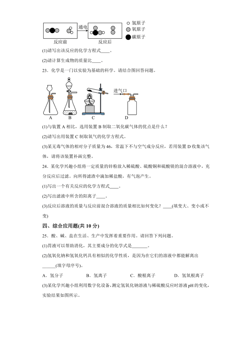 2024年河南省南阳市方城县中考一模化学试题（含解析）