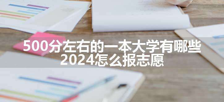 500分左右的一本大学有哪些 2024怎么报志愿