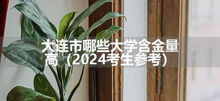 大连市哪些大学含金量高（2024考生参考）