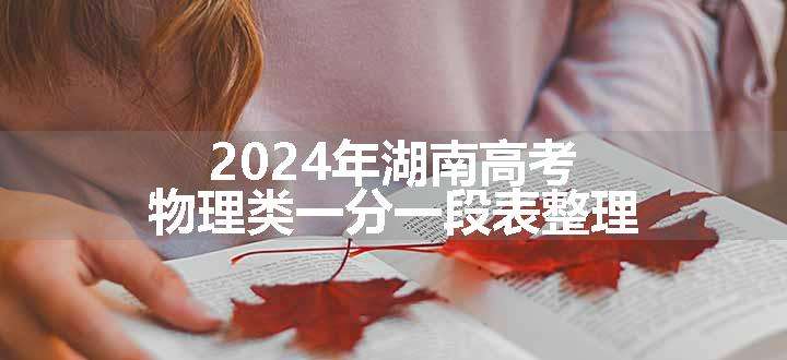 2024年湖南高考物理类一分一段表整理