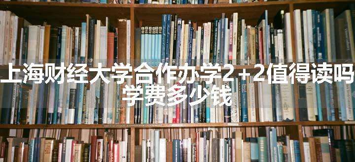 上海财经大学合作办学2+2值得读吗 学费多少钱