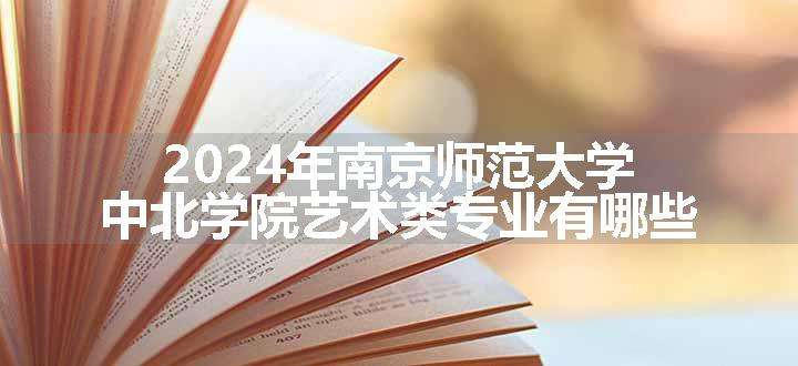 2024年南京师范大学中北学院艺术类专业有哪些