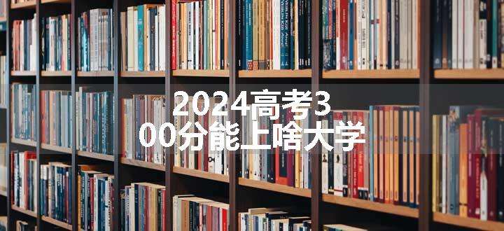 2024高考300分能上啥大学