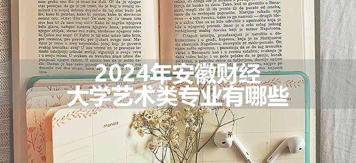 2024年安徽财经大学艺术类专业有哪些