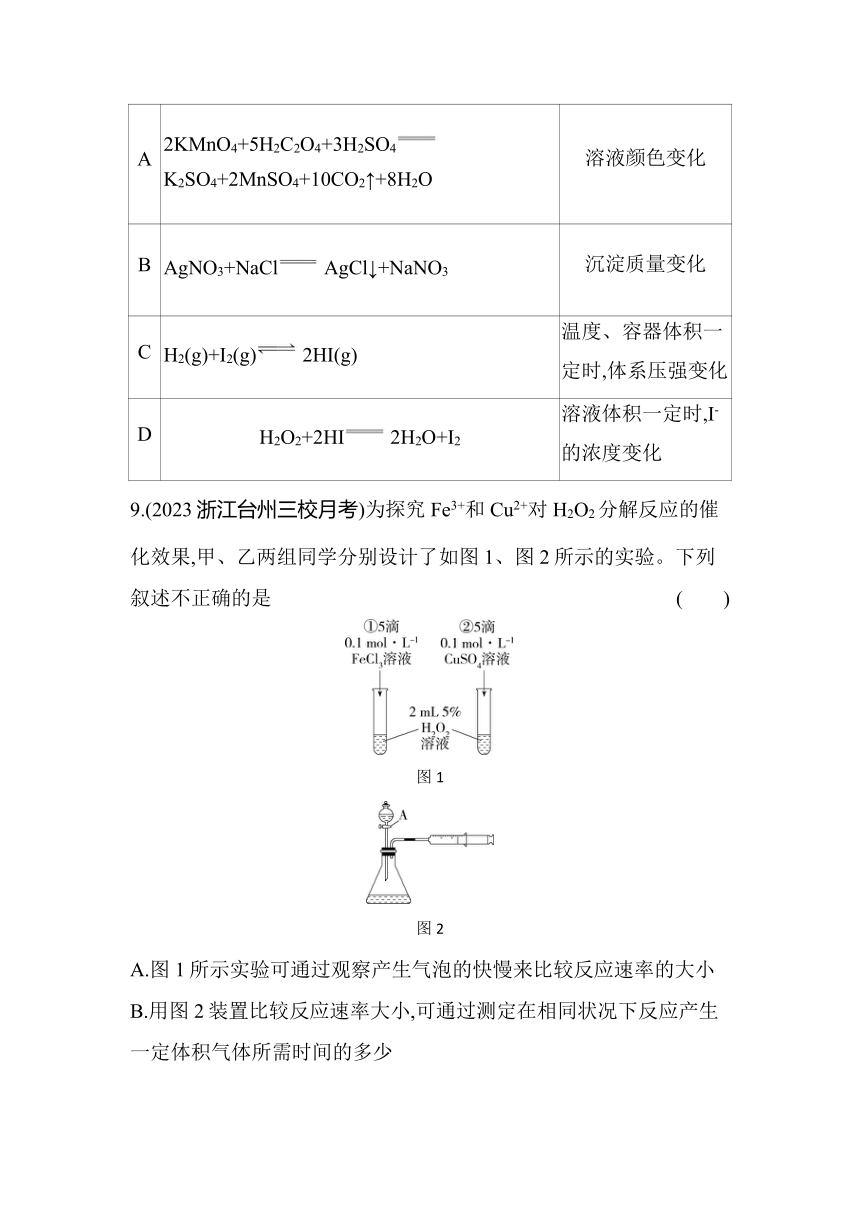 2.1.1　化学反应速率同步练习（含解析）