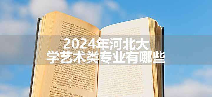 2024年河北大学艺术类专业有哪些