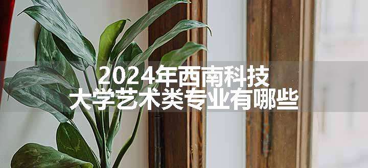 2024年西南科技大学艺术类专业有哪些