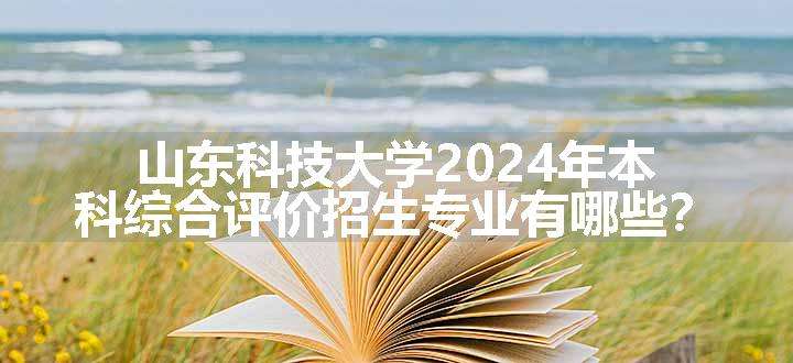 山东科技大学2024年本科综合评价招生专业有哪些？