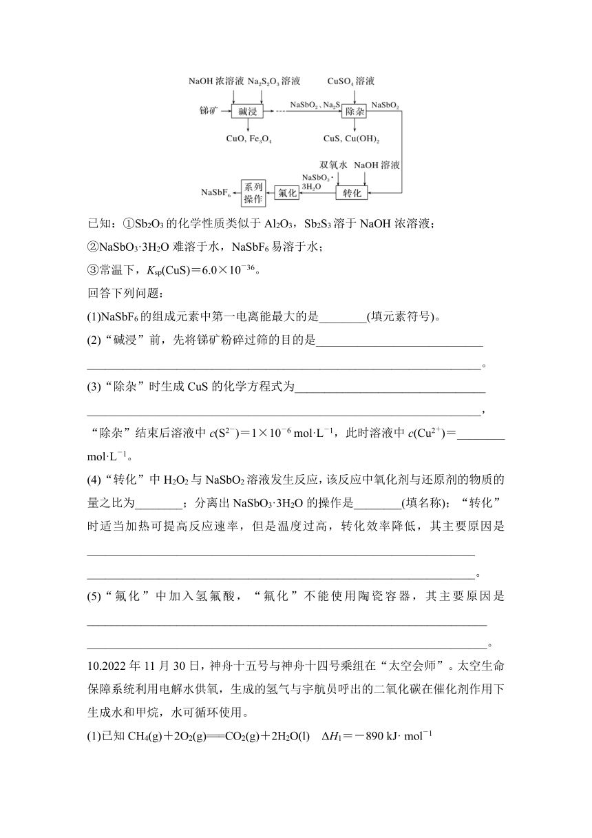 新情境命题2　聚焦科技前沿 专项练增分提能（含解析）2024年高考化学二轮复习