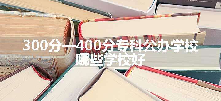 300分一400分专科公办学校 哪些学校好