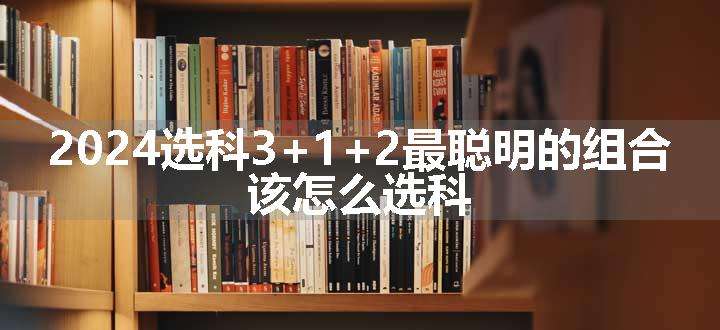 2024选科3+1+2最聪明的组合 该怎么选科