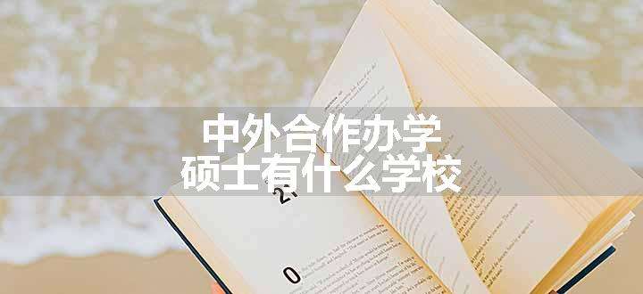 中外合作办学硕士有什么学校