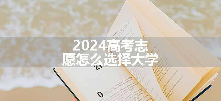 2024高考志愿怎么选择大学