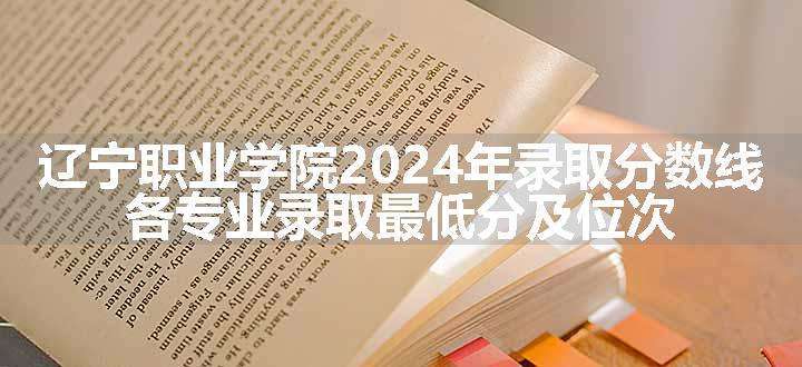 辽宁职业学院2024年录取分数线 各专业录取最低分及位次