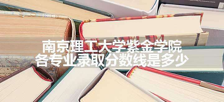 南京理工大学紫金学院各专业录取分数线是多少