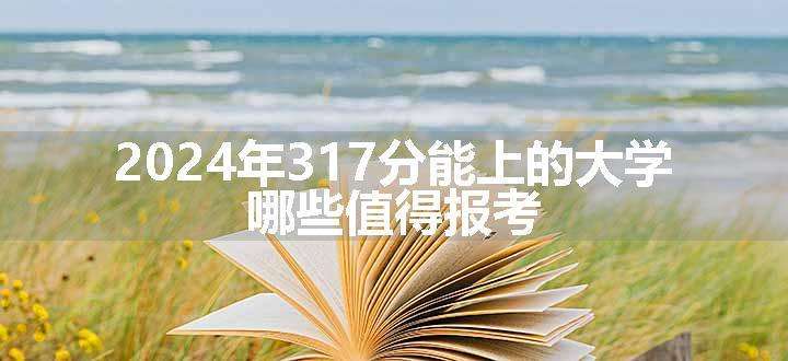 2024年317分能上的大学 哪些值得报考