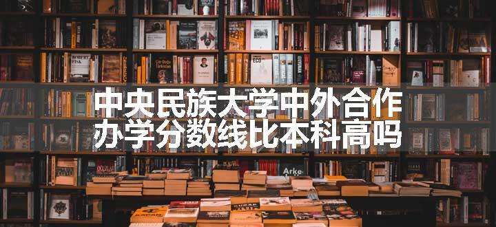 中央民族大学中外合作办学分数线比本科高吗