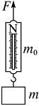 如图所示，弹簧测力计外壳质量为m0，弹簧及挂钩的质量忽略不计，挂钩吊着一质量为m的重物，现用一方向竖直向...