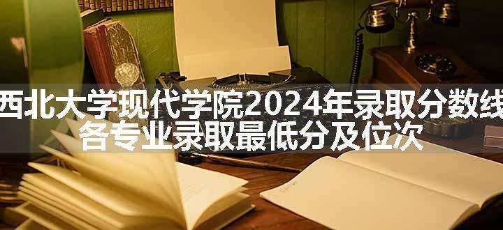 西北大学现代学院2024年录取分数线 各专业录取最低分及位次