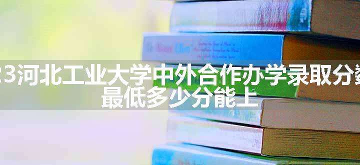 2023河北工业大学中外合作办学录取分数线 最低多少分能上