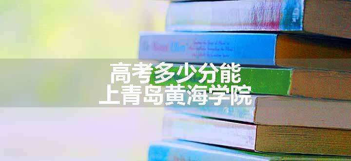 高考多少分能上青岛黄海学院