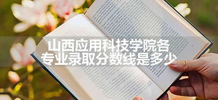 山西应用科技学院各专业录取分数线是多少