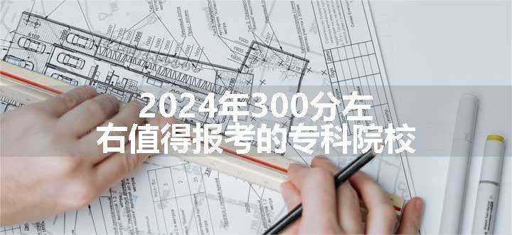 2024年300分左右值得报考的专科院校