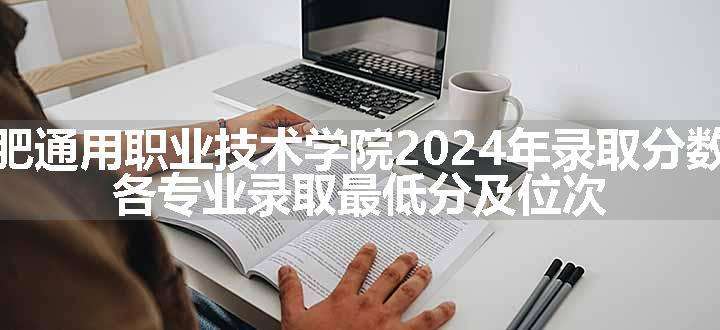 合肥通用职业技术学院2024年录取分数线 各专业录取最低分及位次