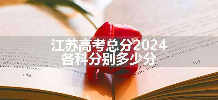 江苏高考总分2024 各科分别多少分