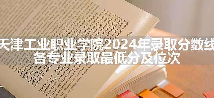 天津工业职业学院2024年录取分数线 各专业录取最低分及位次