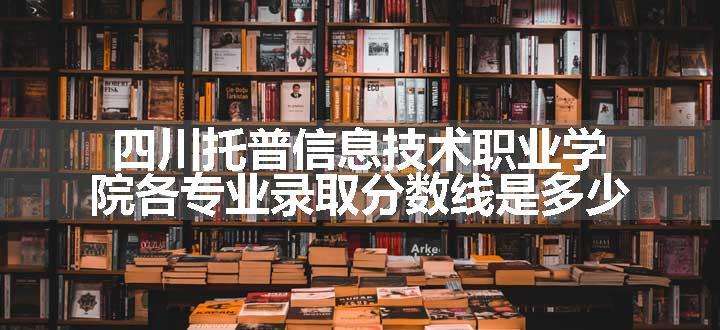 四川托普信息技术职业学院各专业录取分数线是多少