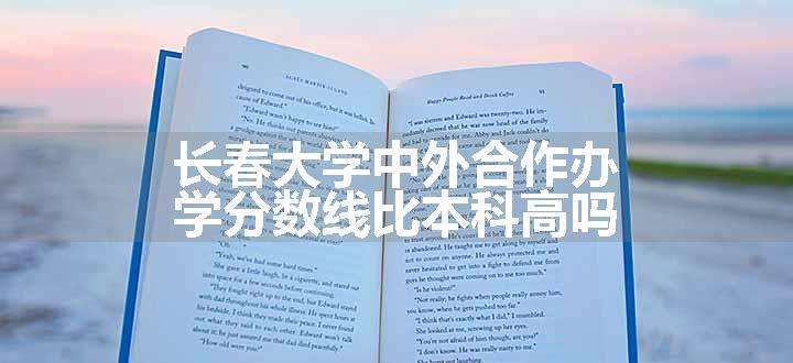 长春大学中外合作办学分数线比本科高吗