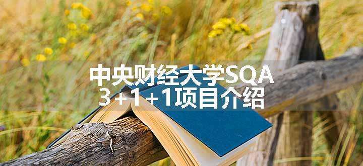 中央财经大学SQA3+1+1项目介绍