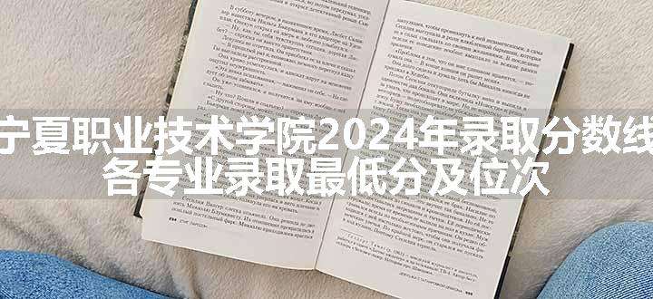 宁夏职业技术学院2024年录取分数线 各专业录取最低分及位次