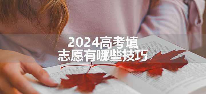 2024高考填志愿有哪些技巧