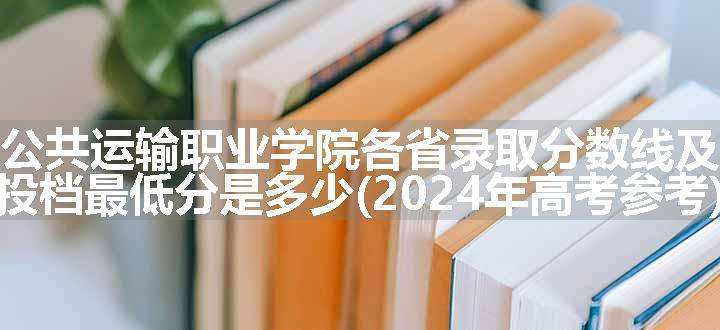 重庆公共运输职业学院各省录取分数线及位次 投档最低分是多少(2024年高考参考)