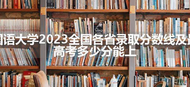 天津外国语大学2023全国各省录取分数线及最低位次 高考多少分能上